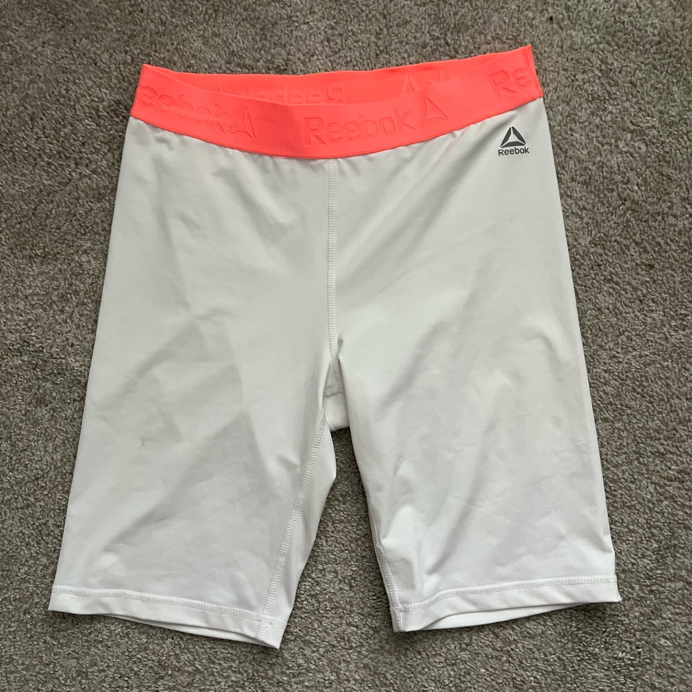 White Biker shorts